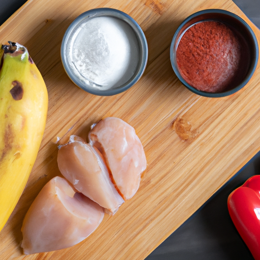 Fresh ingredients for making chicken burritos